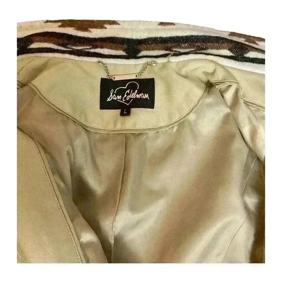 Sam Edelman Aztec Trim Belted Trench Coat – Large - Picture 9 of 9